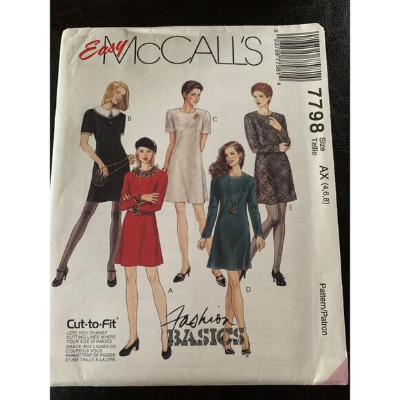 McCall's Misses Dress Sewing Pattern sz 8-22 4159 - uncut - Picture 9 of 9
